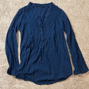Zara Deep Blue Blouse